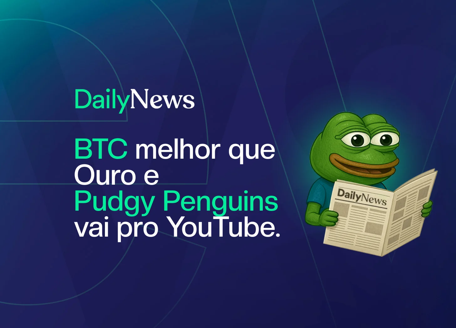 🔲 BTC deve superar Ouro em 2025 e Lil Pudgys estreia no YouTube